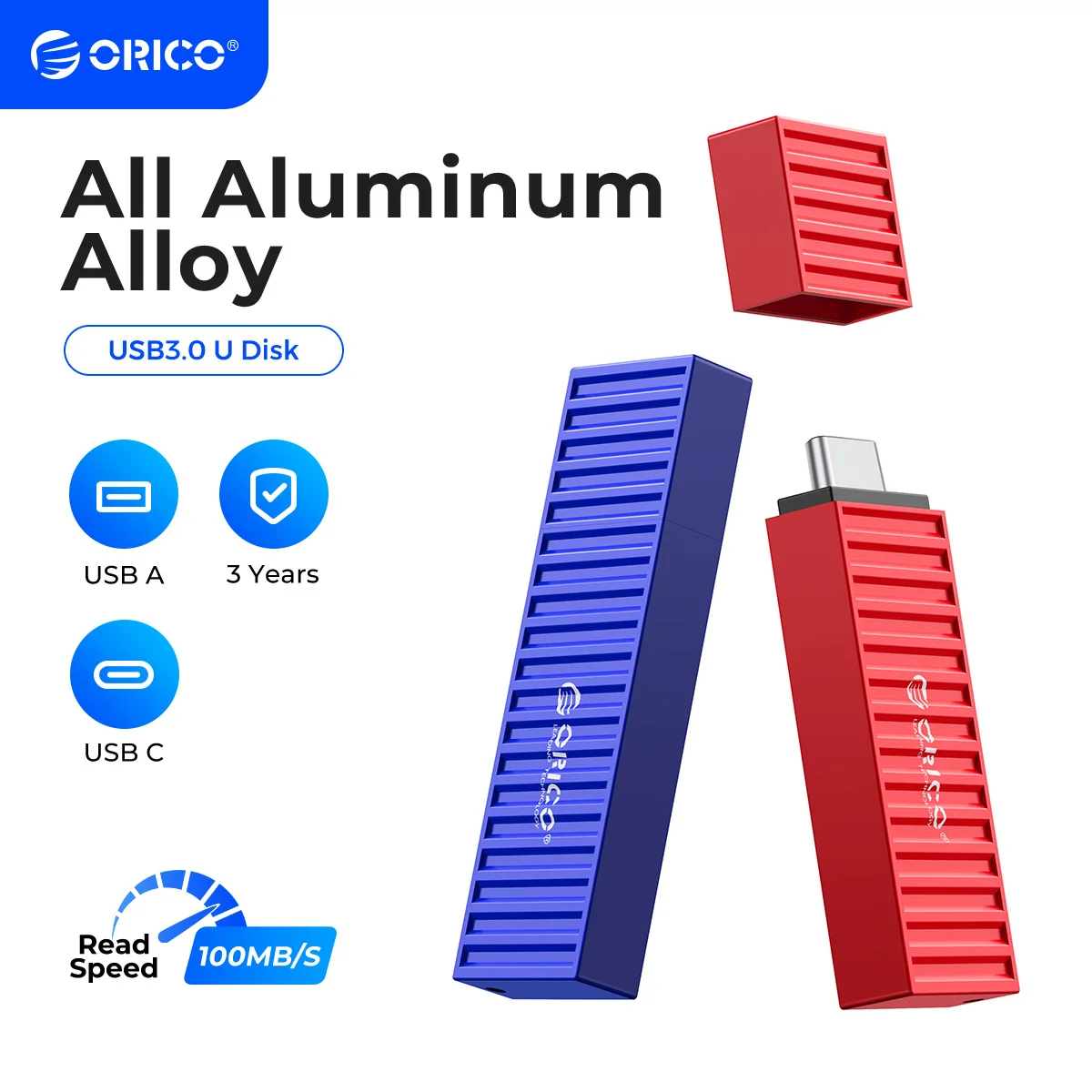 

ORICO USB 3,2 USB флеш-накопители 32 Гб 64 Гб 128 ГБ 256 ГБ флеш-накопитель карта памяти Металлический u-диск цветной Флешка для USB A Type-C