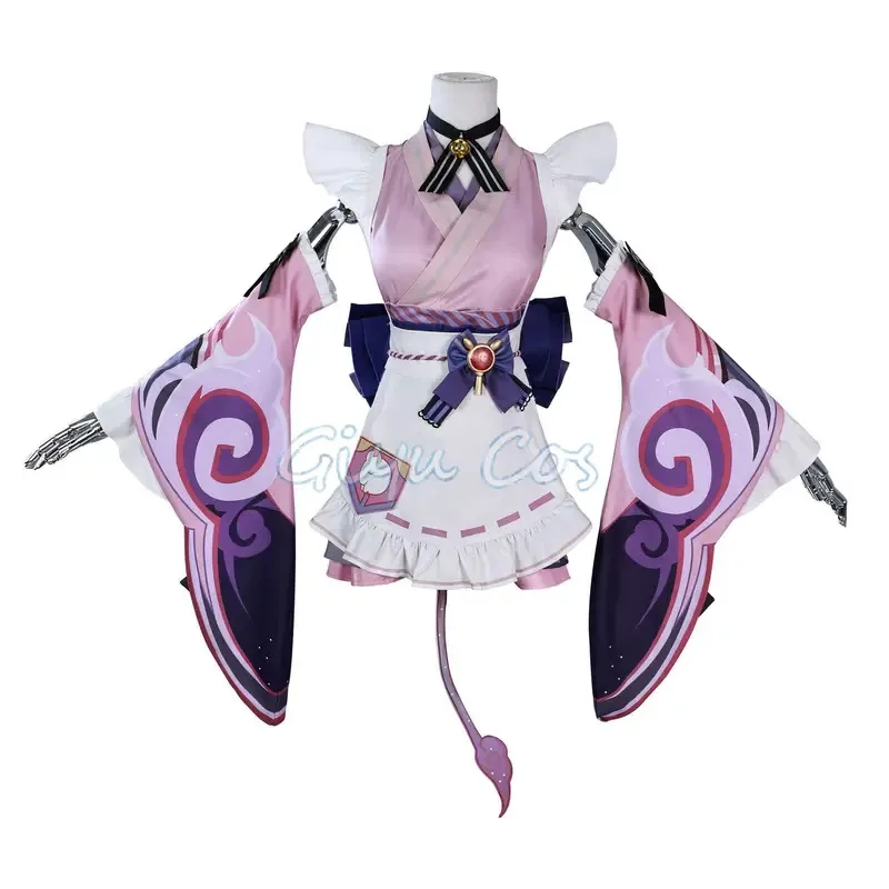 Genshin Impact Yumemizuki Mizuki Cosplay Costume Wig Anime Chinese Halloween Costumes Women  Uniform