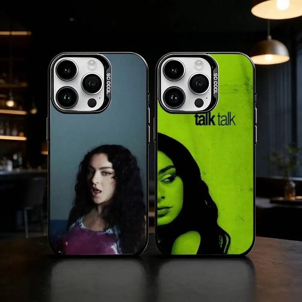 

Charli XCX 360 Brat Phone Case For iPhone 17,16,15,14,13,12,11,Pro Max,Plus Candy Silver Cover