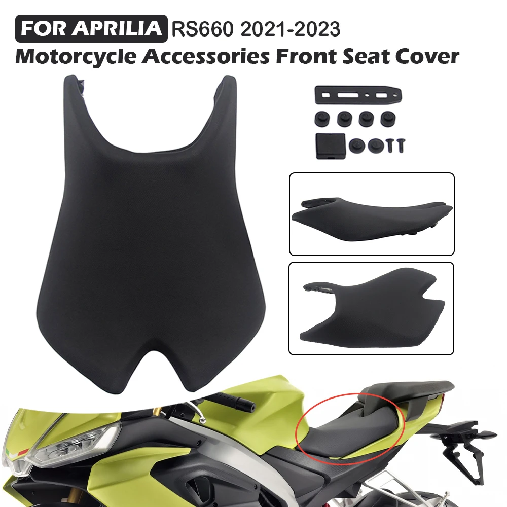 

Подушка заднего пассажирского сиденья мотоцикла, подходит для Aprilia RS660 2021-2023, черное переднее сиденье водителя мотоцикла, седло