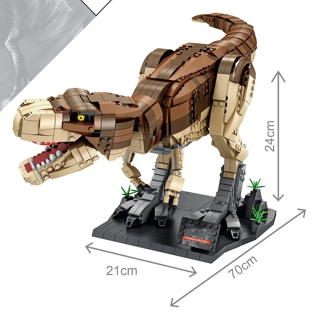 Jurassic Dinosaur Park T-REX Blöcke, große Größe Mosasaurus Collector\'s Edition Kreatives Brontosaurus Spielzeug für Erwachsene, Jungen und Kinder