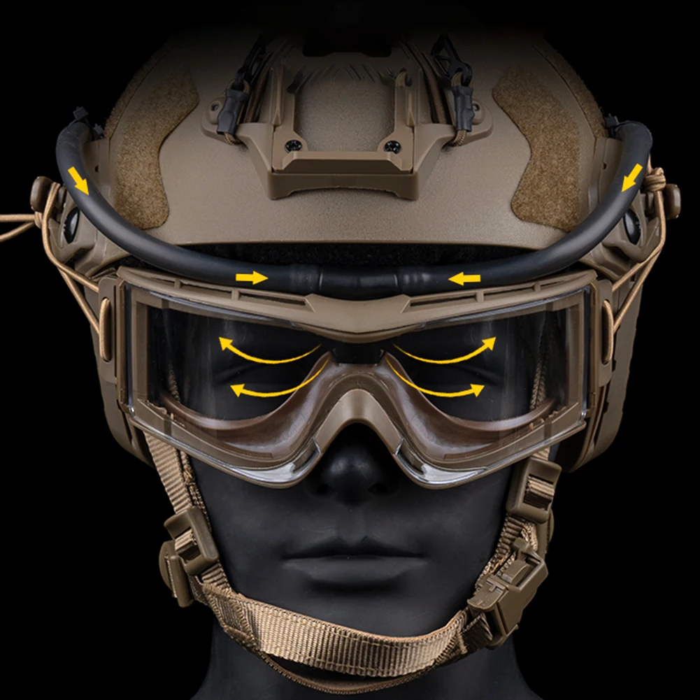 

Тактические очки WOSPORT, комплект противозапотевателя, магнитное крепление для страйкбольных очков, противозапотевающий вентилятор, противотуманные защитные очки для пешего туризма, лыжная маска