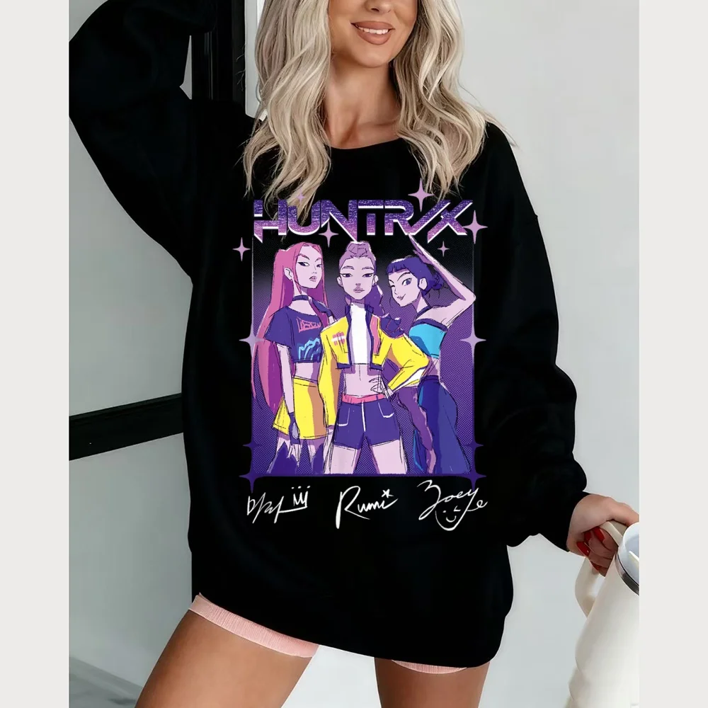 Nuovo Kpop Devil Hunter Pullover Abbigliamento per bambini Abbigliamento da donna Moda Ragazzi Vestiti Primavera Autunno Felpa Top