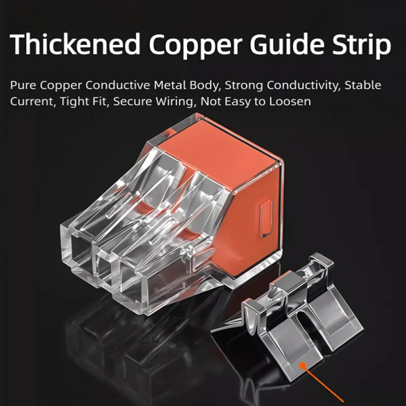 50/100PCS Pack Quick Wire Connector Plug-in  Wire Splice Connection Household Electrical Wiring Terminal Block