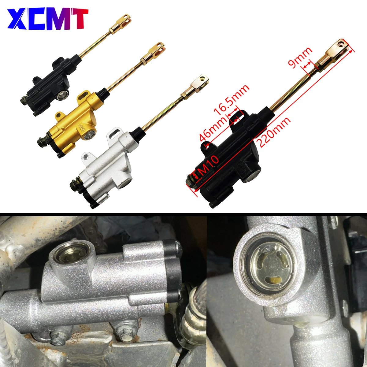 

Motorcycle M10 Rear Hydraulic Brake Master Cylinder Pump for EXC SXF XCW CR CRF YZ YZF KX KLX RM RMZ ATV 50cc-125cc 150cc 250cc