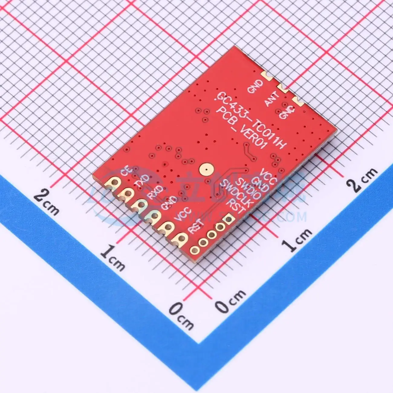 3pcs GC433-TC011H SMD 21.7x15.5mm 433MHz GFSK 20dBm RF Wireless Communication Module for Smart Home System