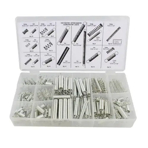 200 PIECE STEEL SPRING SET EXPANSION AND COMPRESSION SPRINGS