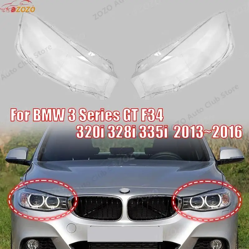 

For BMW 3 Series GT F34 320i 328i 335i 325D 2013 2014 2015 2016 Car Headlight Cover dust cover for headlights car accessories