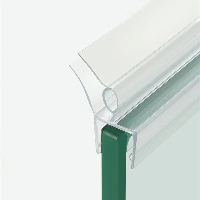 Waterproof Shower door Transparent sealing strips water stopper Weatherstrip glass shower screen seal strip 6 to 12mm gap sealer
