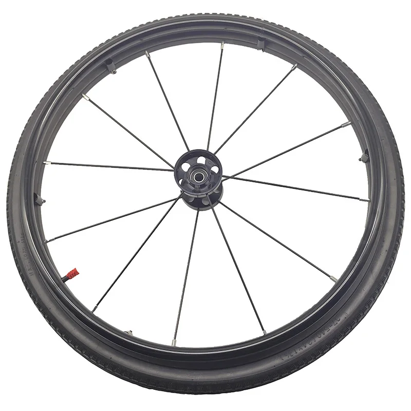 A Pair of 24*1 3/ 8inch Wheelchair Rear Wheel Accessories, Aluminum Alloy Double-Layer Rims, Quick-Release Installation, One for Each Side