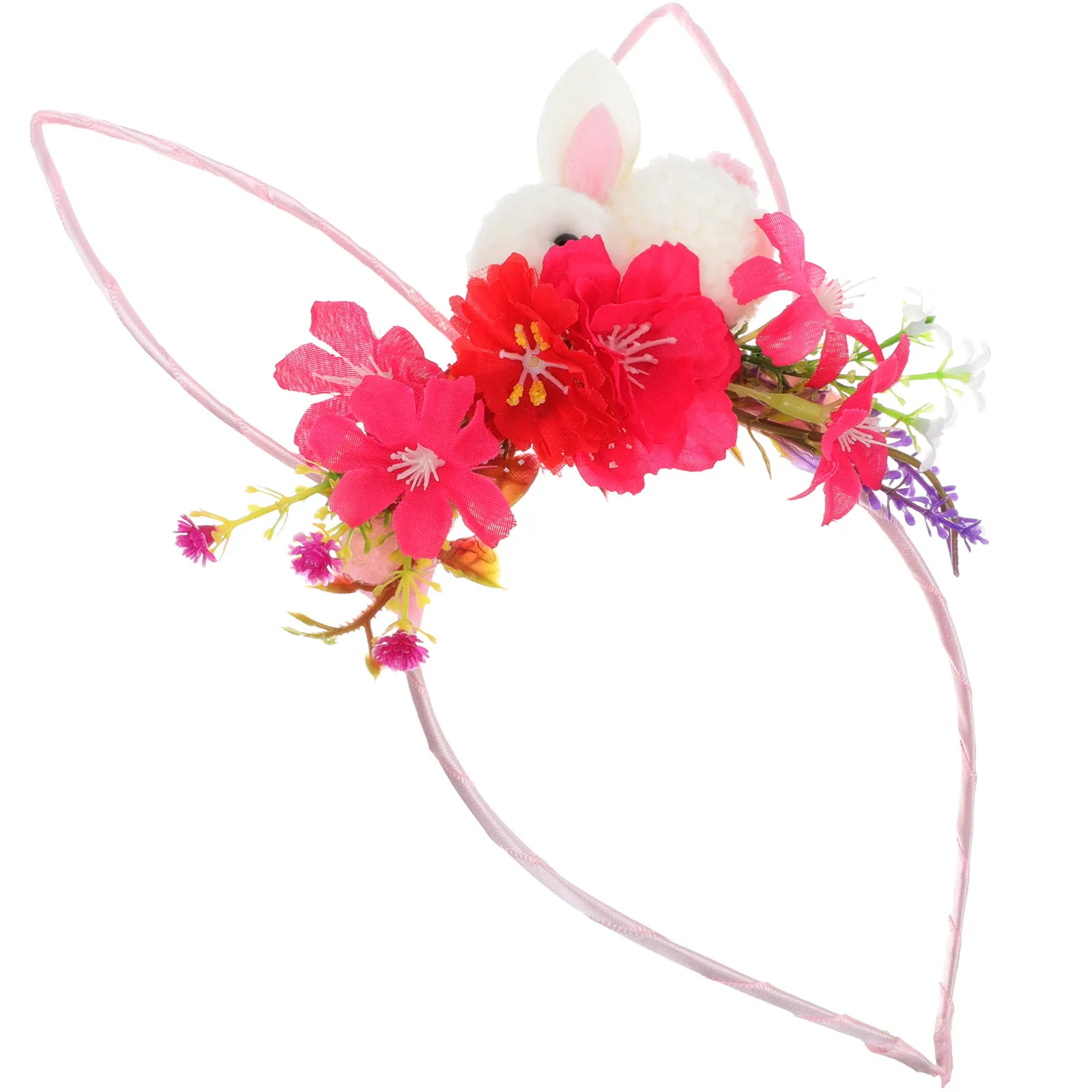 

Повязка на голову с кроличьими ушками, повязка для волос в форме кролика, мультяшный головной убор для женщин, прочный, безопасный, удобный, универсальный размер, праздничный подарок