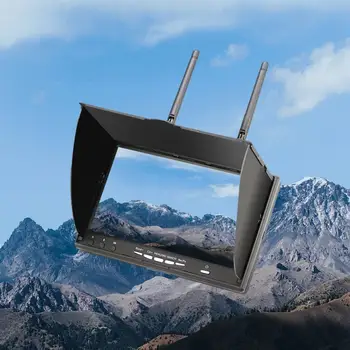 FPVKING LCD5802D 5802 5.8G 40通道 7吋 FPV 顯示器,附 DVR 內建電池,適用於 FPV 多旋翼飛行器/遙控四軸飛行器 10 最佳銷售 監控第一人稱視角 - №2