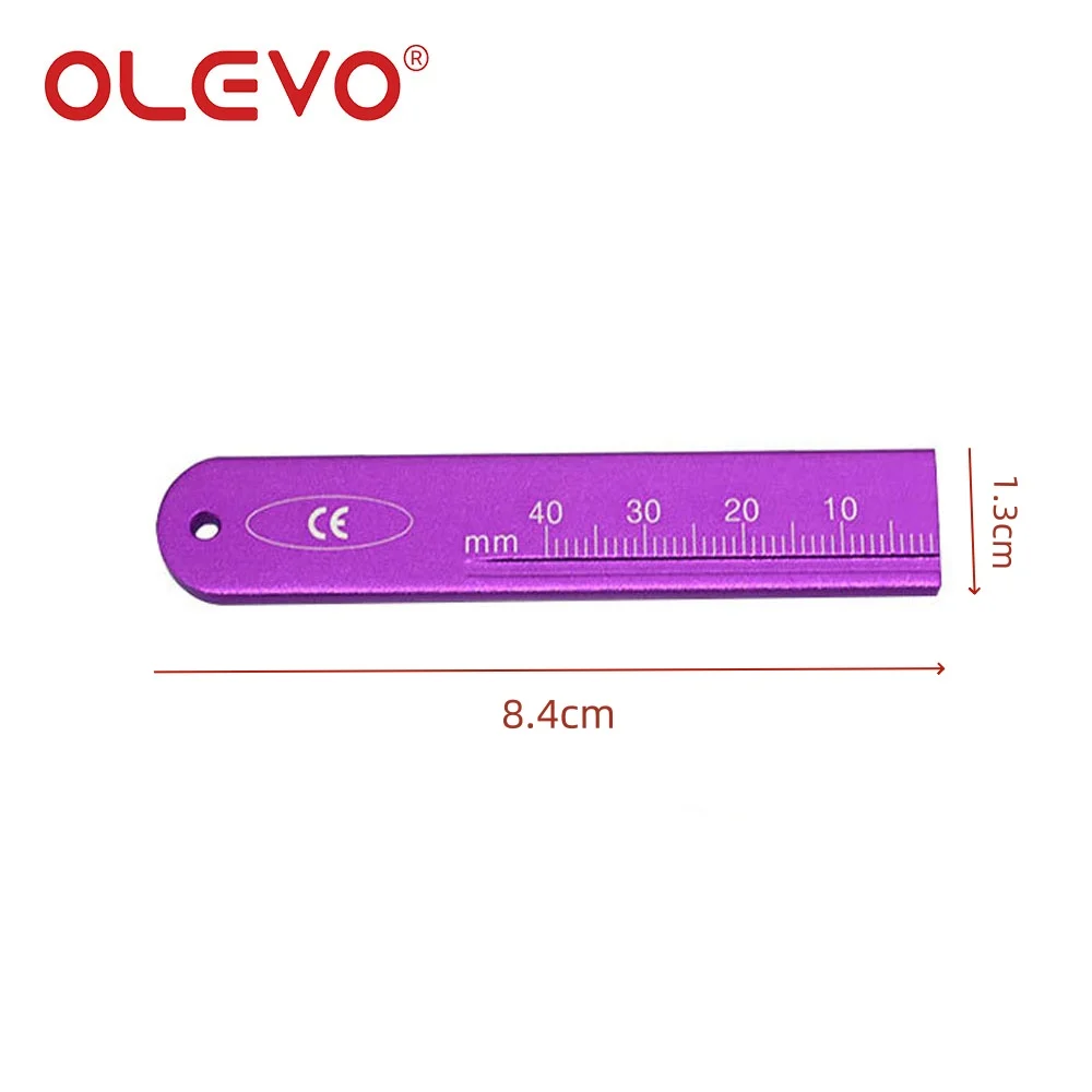 OLEVO 1 Pc strumenti dentali Endo righello Span misura scala canale radicolare righelli di misurazione endodontici strumenti di odontoiatria in alluminio