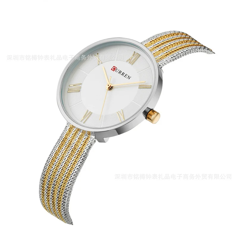 Curren 9020 Montre pour femme Montre de mode étanche Montre à quartz pour femme