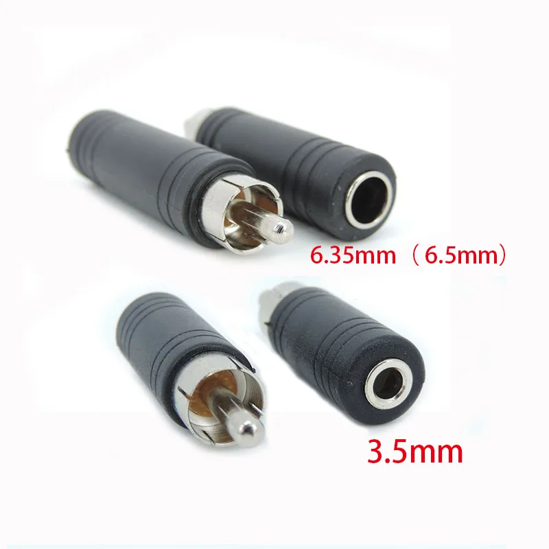 

RCA Male Plug to 6.35mm 6.5mm to 3.5mm 3Pole Stereo Female Jack Adapter 6.35 3.5 Audio M/F Connector