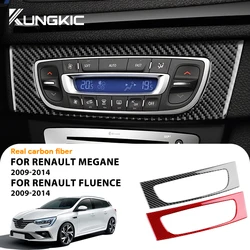 Real Soft Carbon Fiber Sticker For Renault Fluence Megane RS 2009 2010 2011 2012 2013 2014 2015 Car Central Control CD Trim