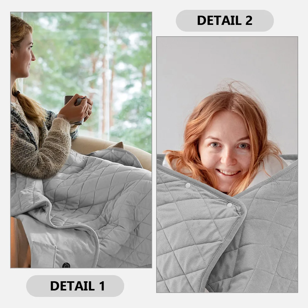 Heated Blanket Wearable Electric Warm Shawl for Office Home Use Portable USB Heating Blanket Comfortable Winter