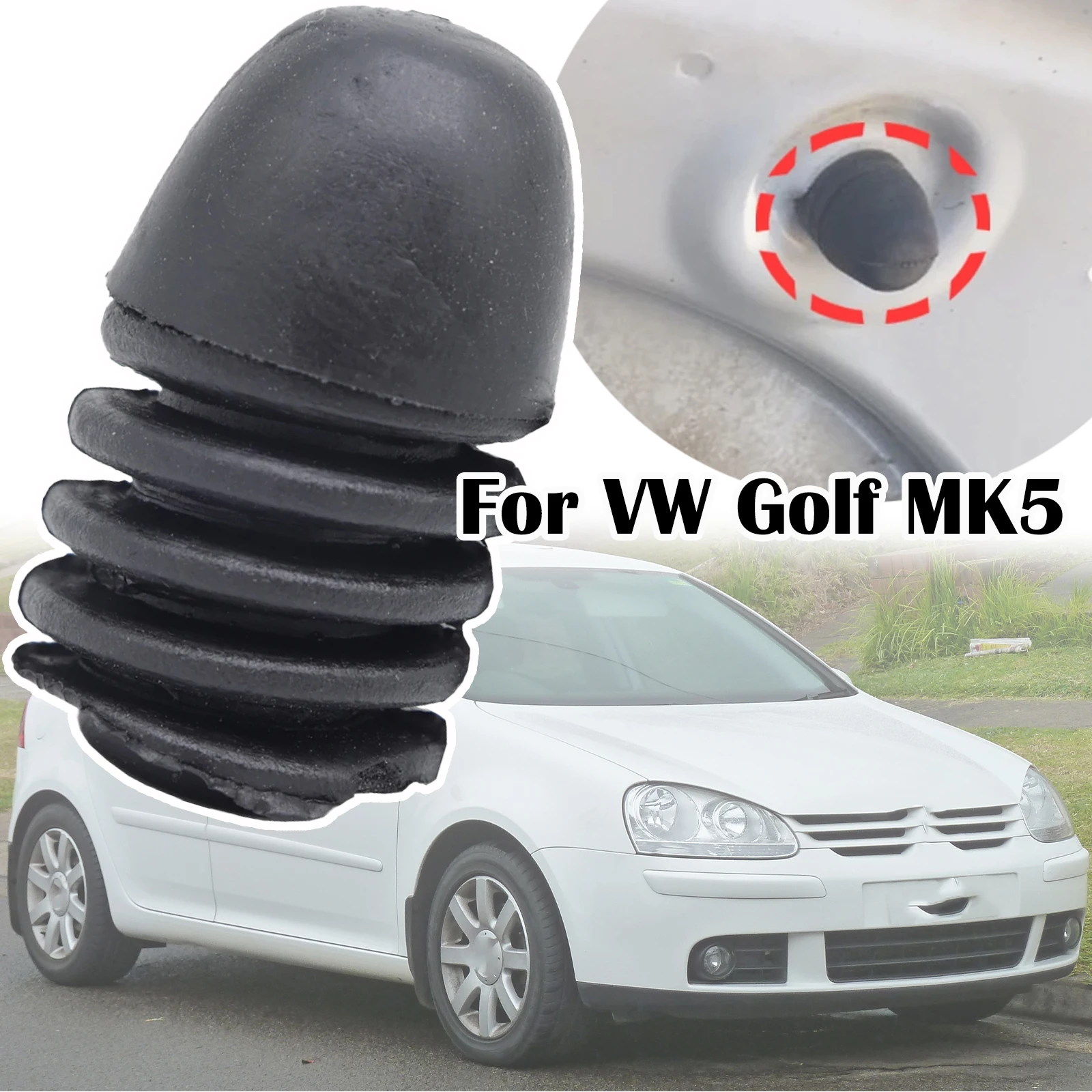 

For VW Golf MK5 MK4 MK3 MK2 MK1 Car Front Hood Bonnet Shock Absorption Stop Buffer Cushion Replacement 1974 - 2007 2008 2009