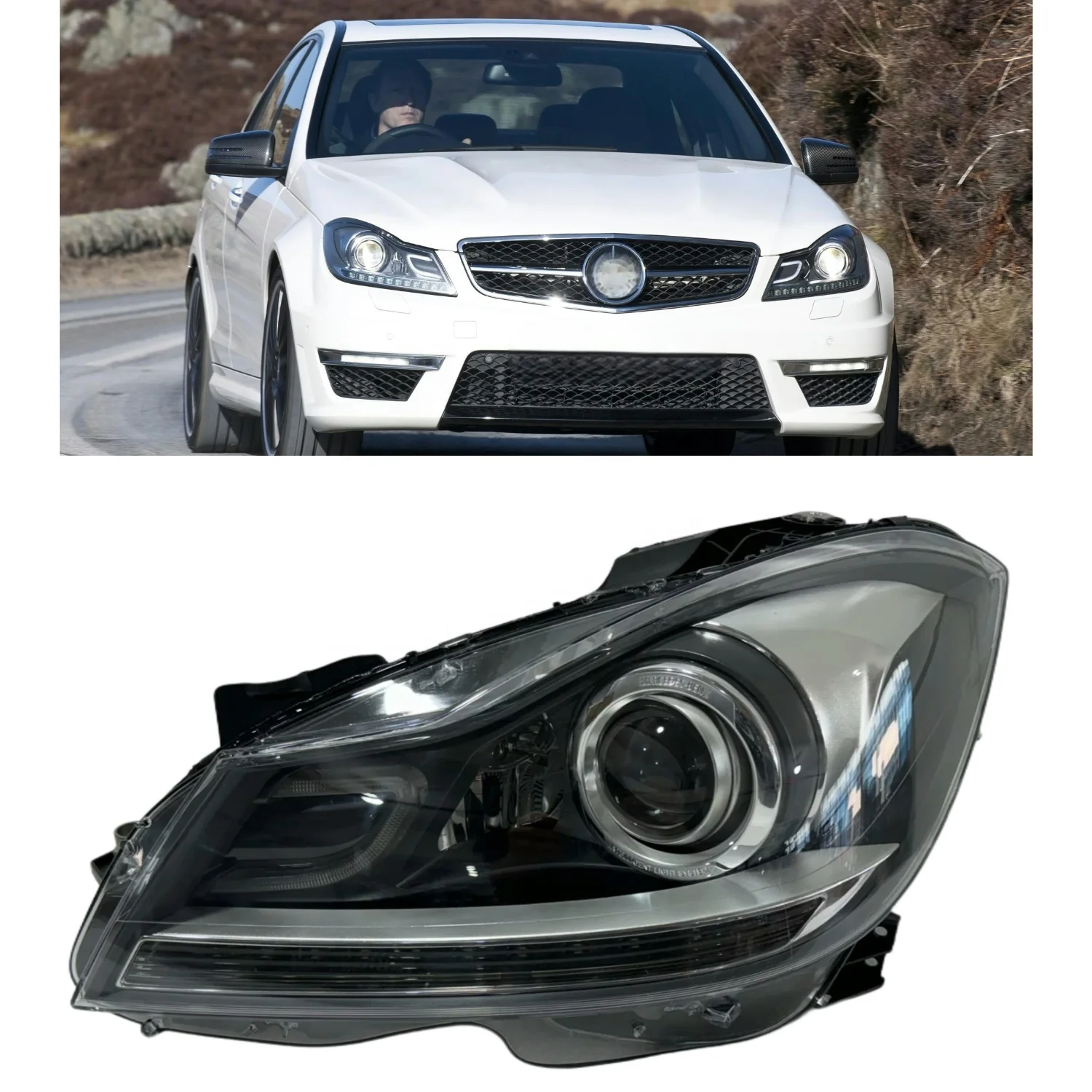 

C-Class W204 X204 2011-2014 HID Xenon Headlamp OEM 2048208339 2048208439 Car Front Lamp Auto Lighting System for Benz