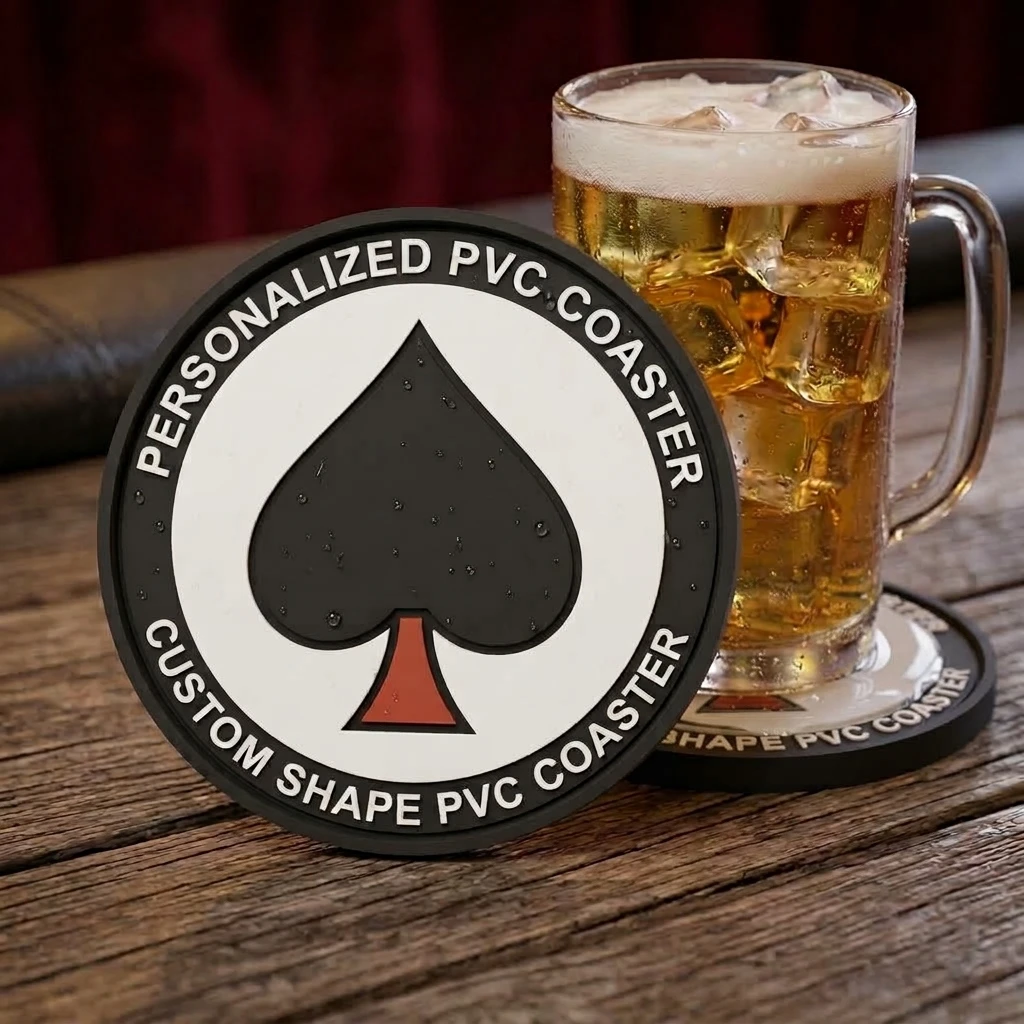 Soft PVC Silicone Rubber Round Drink Coaster Custom Logo Tea Cup Mat Table Protector Factory Price