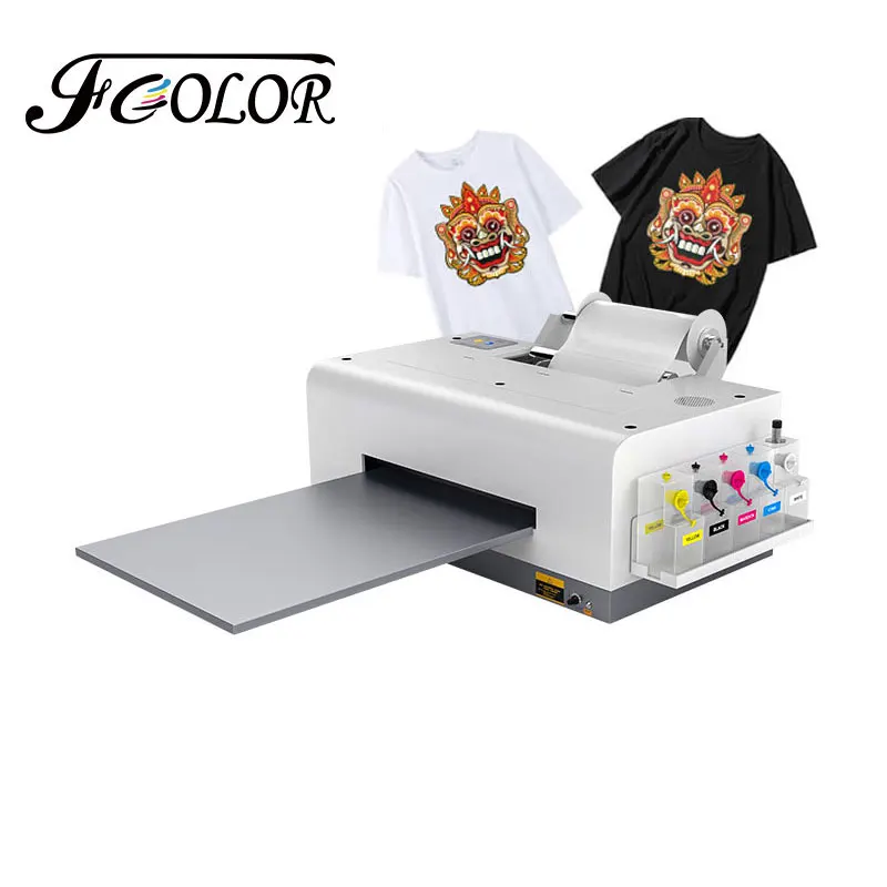 

Принтер FCOLOR A3 DTF для начинающих, принтер Epson L1800 DTF для футболок, печатная машина для футболок, обуви, толстовок и сумок