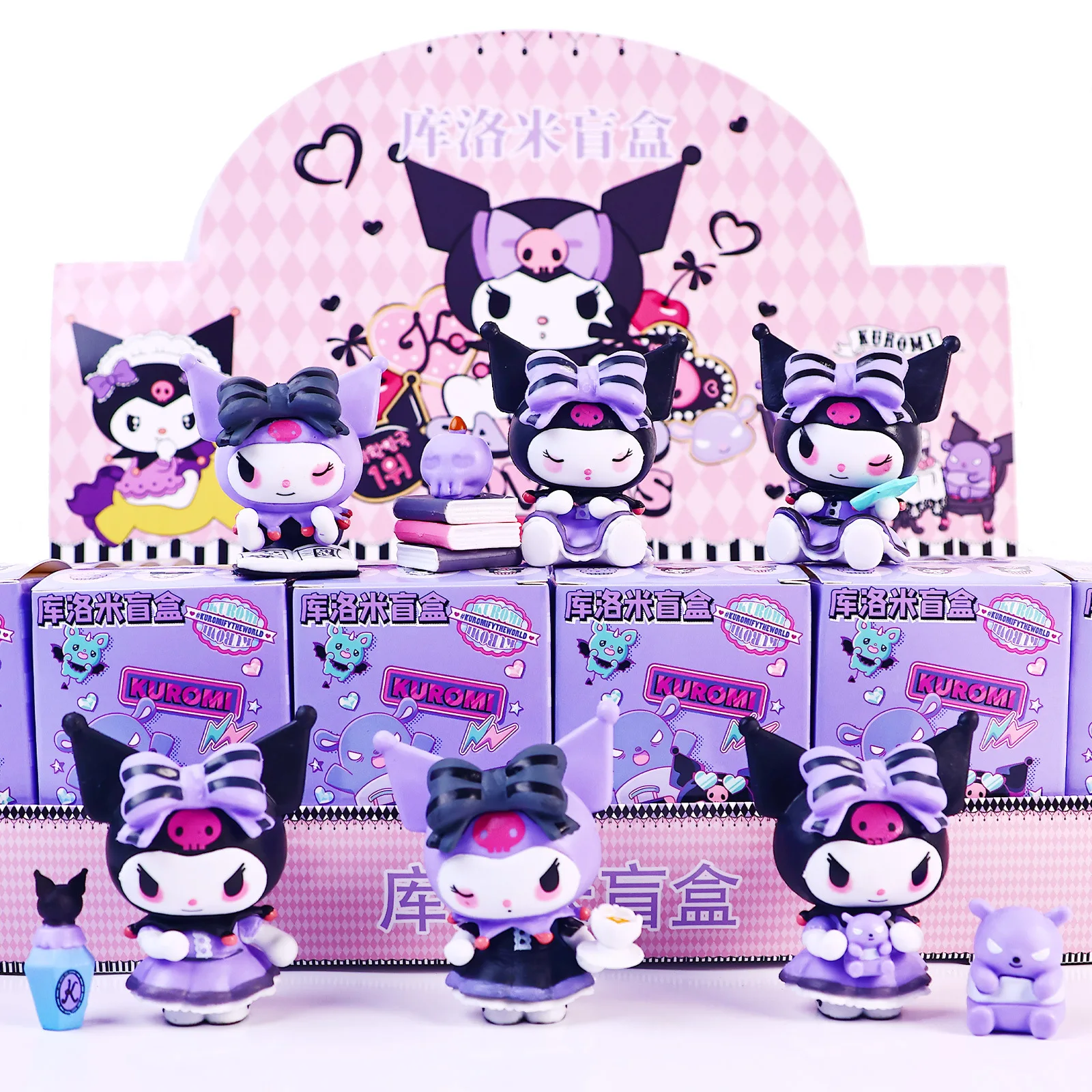 

Sanrio Kuromi Blind Box Mystery Box Anime Figure Dolls Surprise Bag Model Fans Collection Surprise Bag Desktop Decoration Gifts