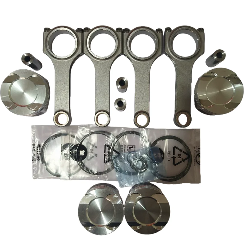 N20B20 Engine piston and connecting rod reinforcement forging kit For 2.0L GAS L4 BMW F20 F21 F23 F22 F87 F30 F80 F32 F82 F31