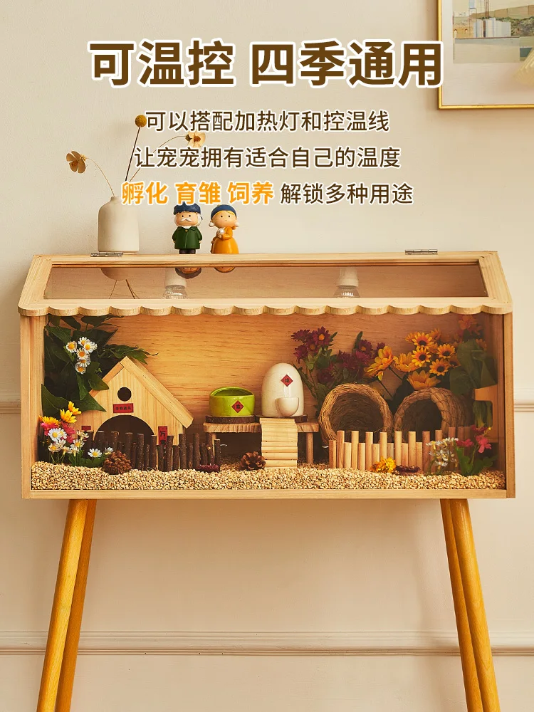 

Ящик для кормления курицы Ruding, специальная клетка, инкубатор для бровей курчат, постоянная температура, ландшафтный дизайн, хижина, домашняя курица Luding