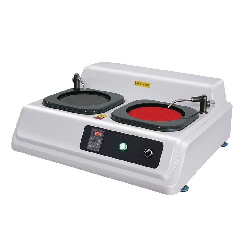 

pneumatic application of grinding and polishing pressure Continuously variable speed metallographic sample polishing machine