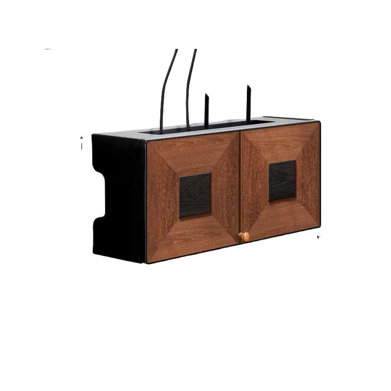 صندوق منظم راوتر واي فاي مع حامل على الحائط، خزانة إدارة الكابلات متعددة الأغراض لـ ModemHome OfficeCord Hider، غطاء مهوية #6