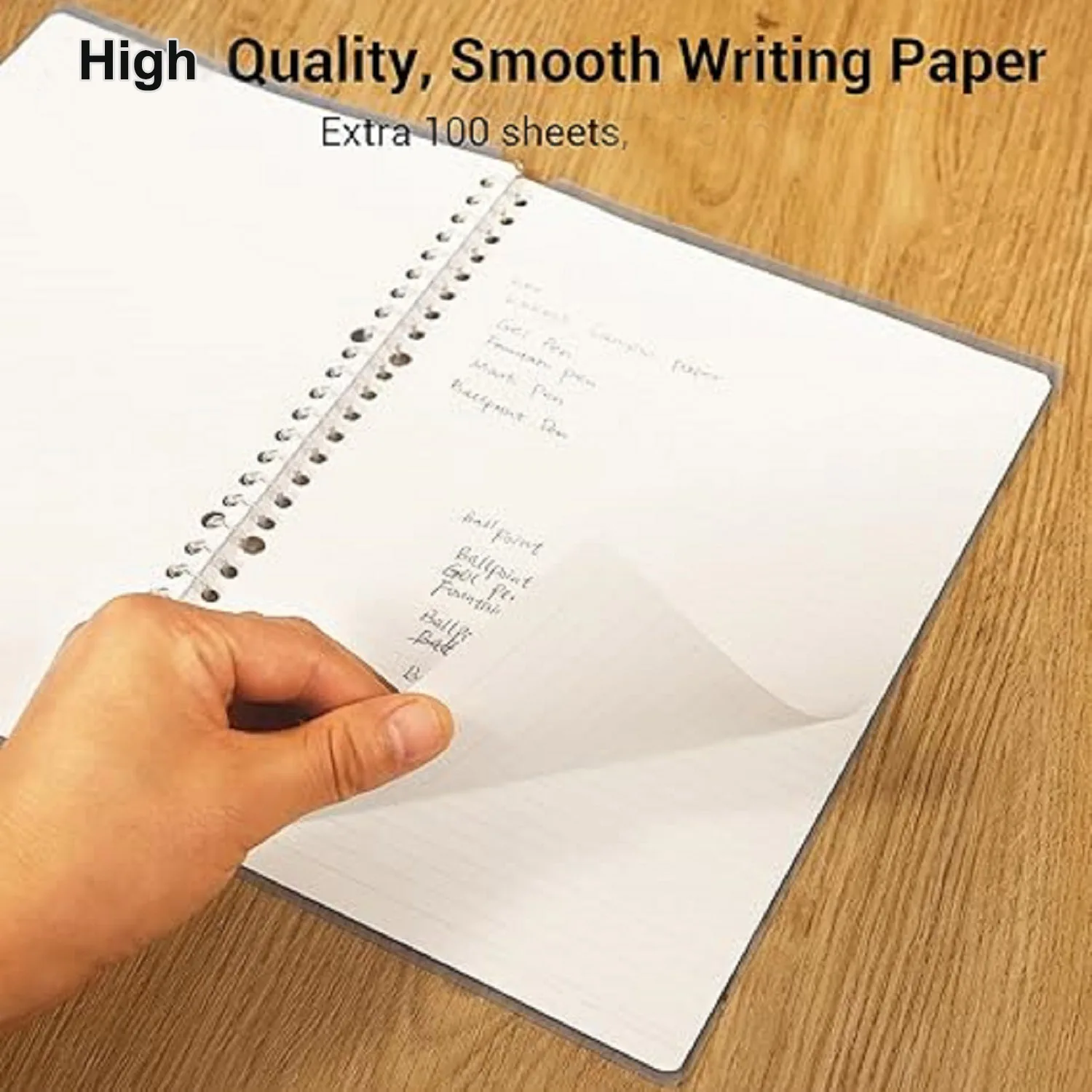 Segregatory Makeasy, 3 sztuki, segregator B5 + 100 kartek do wymiany, pojemność 25 kartek, 26 kół, jasny kolor, idealny do