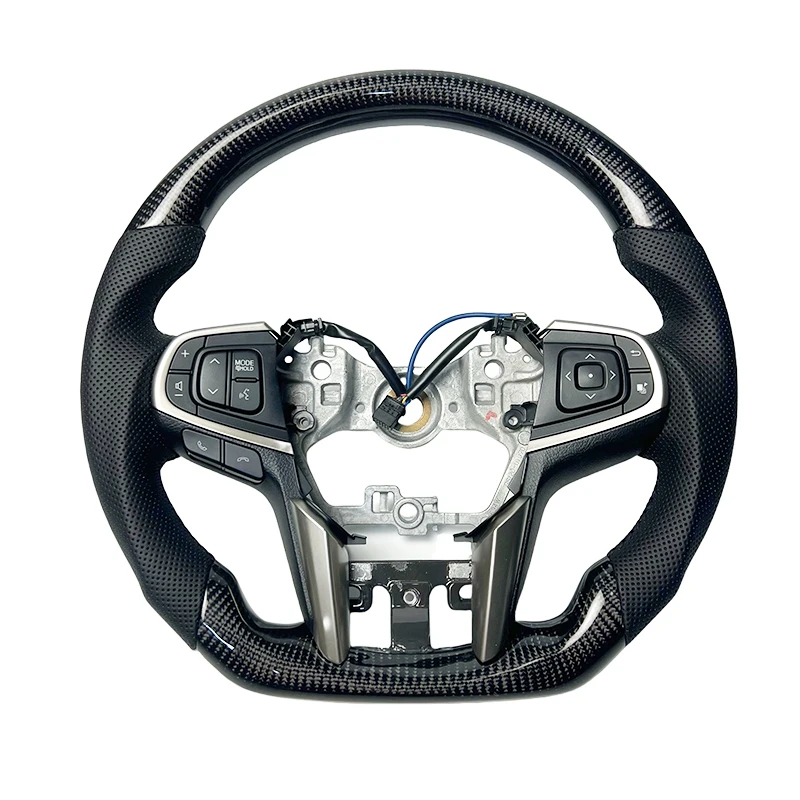 Custom sports carbon fiber leather steering wheel For TOYOTA New Hiace 300 Steering Wheel Real Carbon Fiber Steering