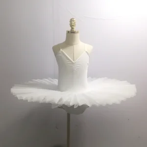 Weißes Ballett -Tutu -Rock, geschluckte Lake Ballet -Kleid, Kinderperformance -Fantasie, Bauchetanzkleidung für die Bühne 12 Hauptverkäufe von Tutu Branco - №11