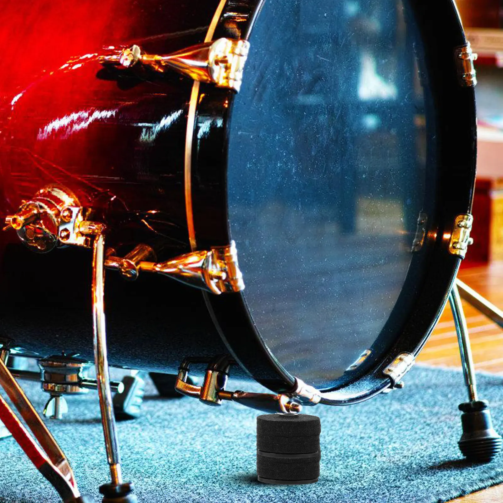 2Sets Cymbal Felts Sleeves Plastic Drum Cymbal Stand Replacement Accessories Stable Effect Anti-Wear Protectors