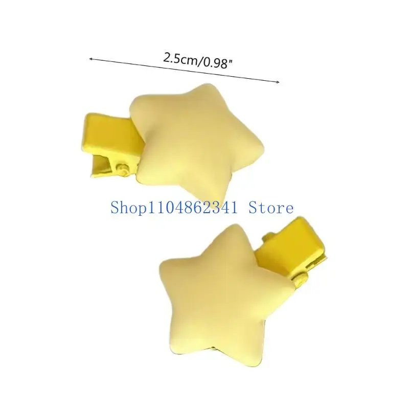 5asd กิ๊บรูปดาวหรูหราสำหรับเด็กวัยหัดเดินวัยรุ่นผู้หญิงผมหางม้าฤดูใบไม้ผลิกิ๊บด้านข้าง