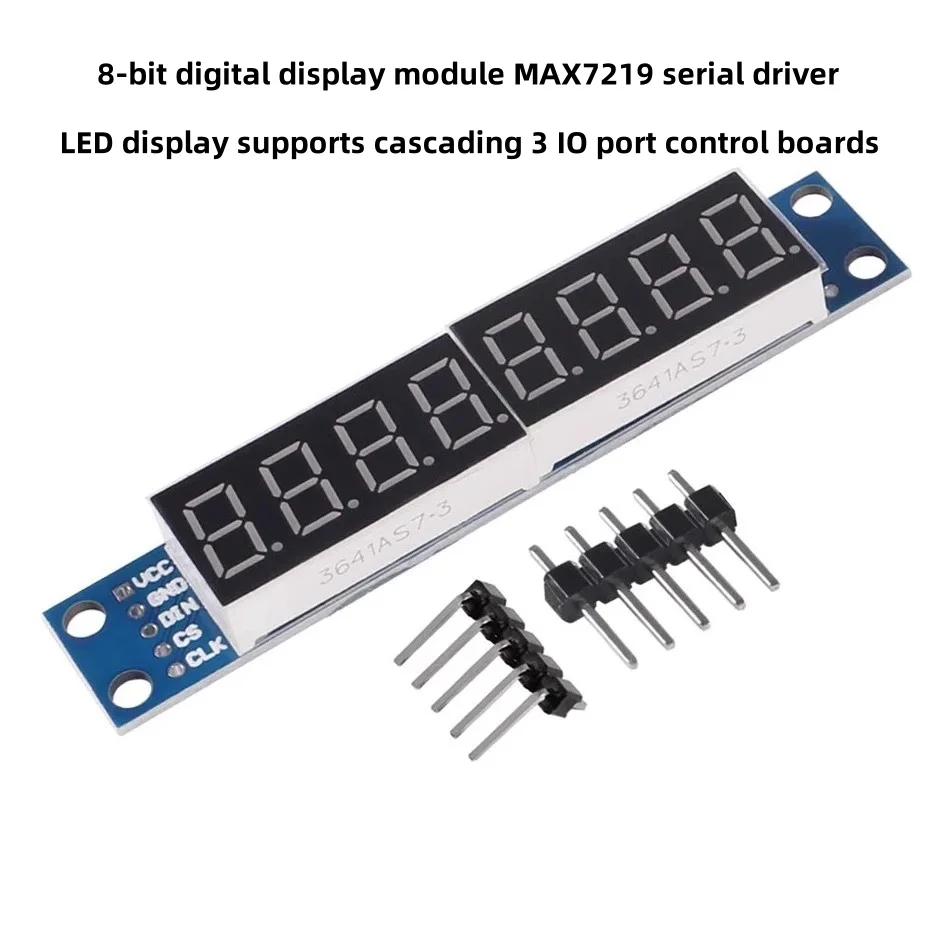8-Bit Digital Display Module MAX7219 Serial Driven LED Display 3 IO Ports Cascading Control Board for Electronics Projects