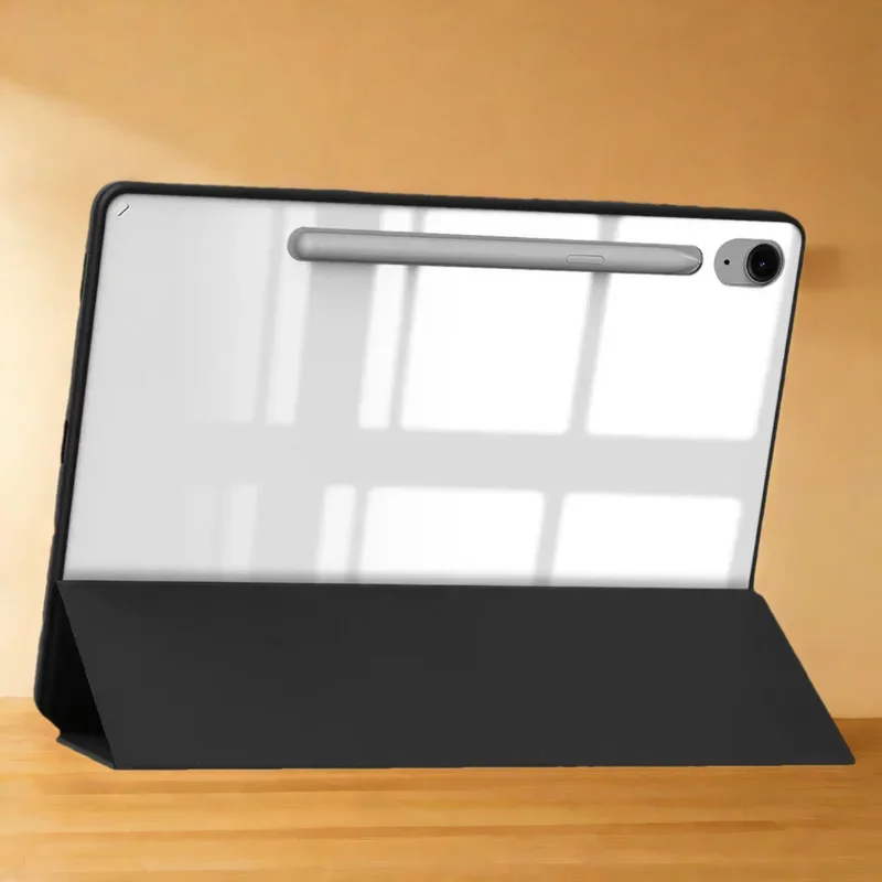 

Tablet Case For Samsung Galaxy Tab S10 S9 FE Plus S8+ S7 S6 Lite with Folding Stand Transparent Fundas Cover protective case