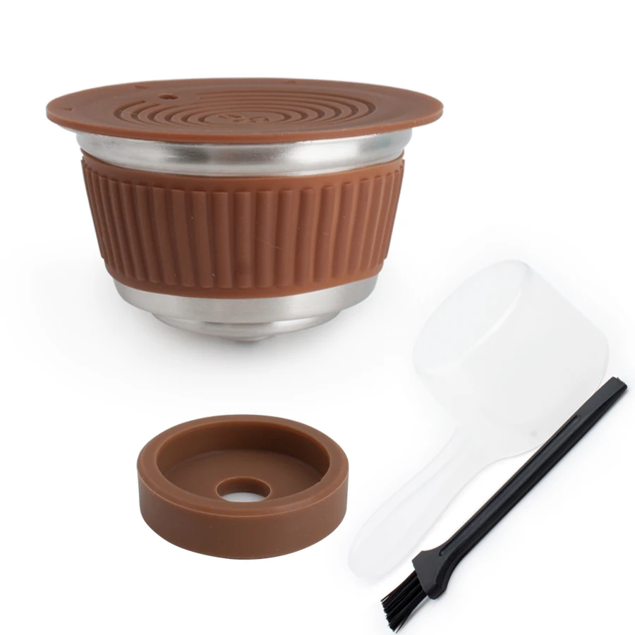 Fit for dolce gusto genio-s basic piccolo-xs coffee maker Metal Refillable Reusable Coffee Capsule Pods Baskests fit for dolce