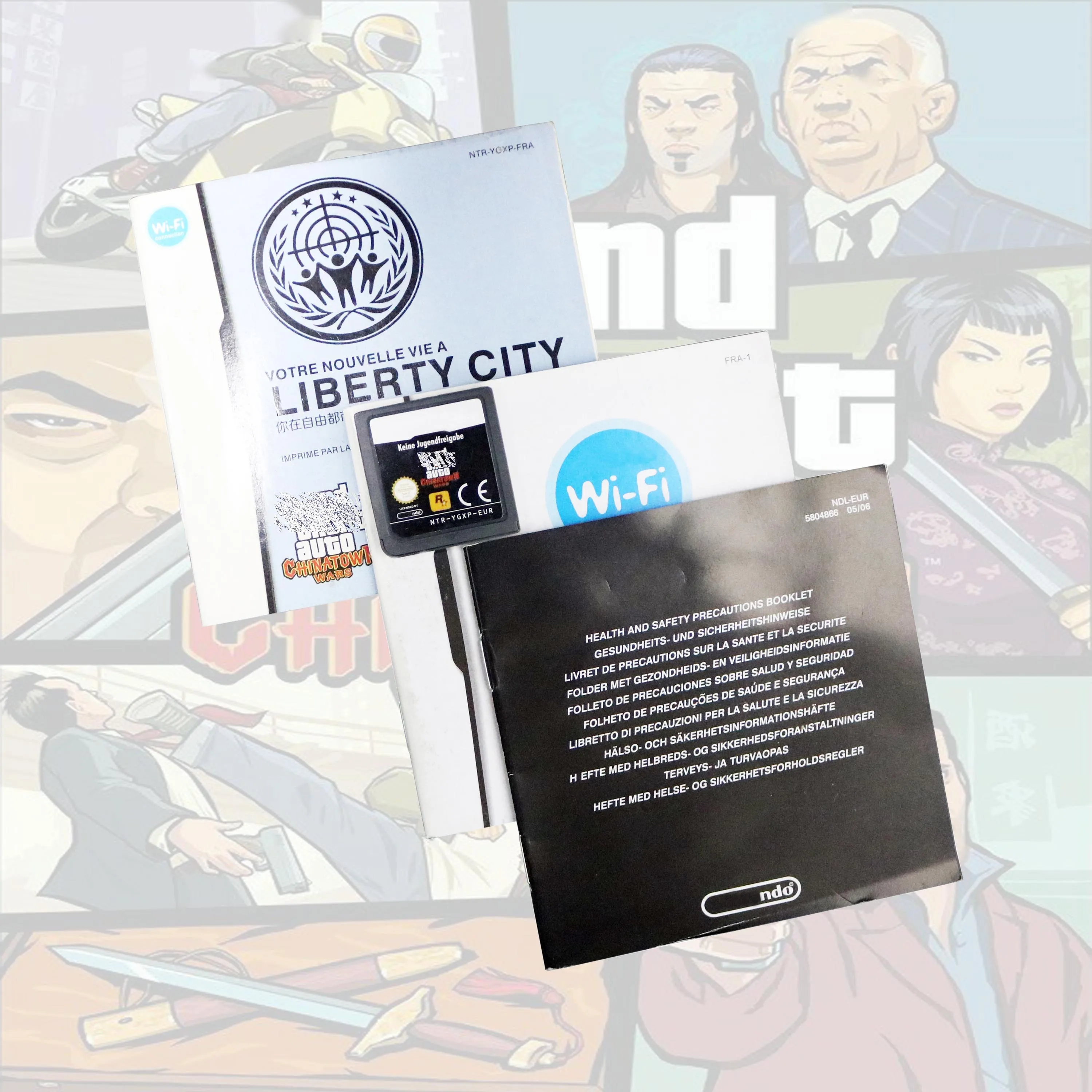 Grad Thef Aut:Chinatown Wars FRA Versão Pacote Selado Vermelho 1:1 Jogo de Vídeo Replic Original Para Console DS 2DS 3DS