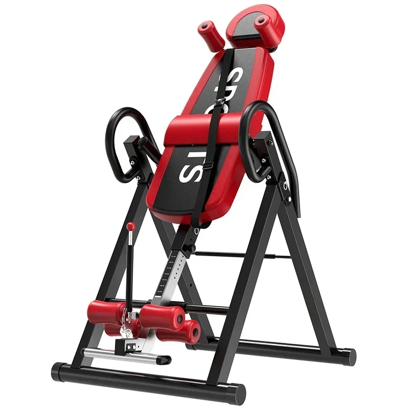 Inverted Table, Fitness Foldable Back Gravity Therapy, Inversion Handstand Machine For Gym