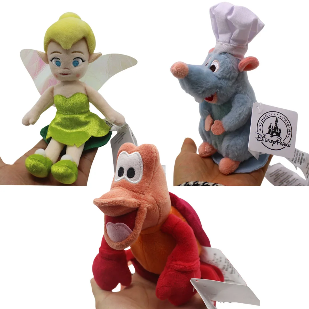 1 قطعة 16 سنتيمتر ديزني راتاتوي الشيف ريمي تينكر بيل من بيتر بان لعبة الكتف المغناطيسي القطيفة