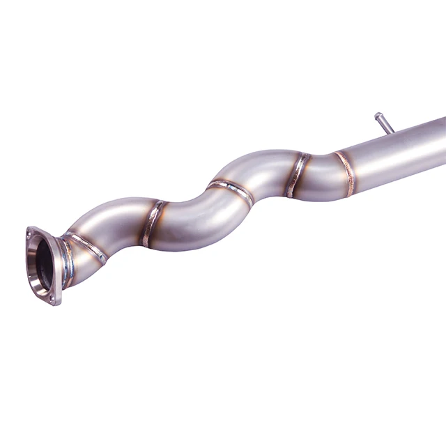 Suitable for BMW M2 M3 M4 G87 G80 G82 Stainless Steel Exhaust Pipes,Performance 1:1 Equal Length Mid Pipes, with DualResonator