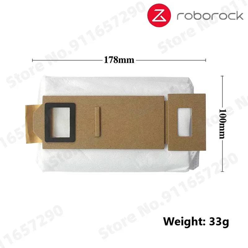 Roborock-Bolsa de polvo para Robot aspirador, accesorios de repuesto para aspiradora, piezas de repuesto de barrido, T7S, T7S Plus, S7, S7 Plus