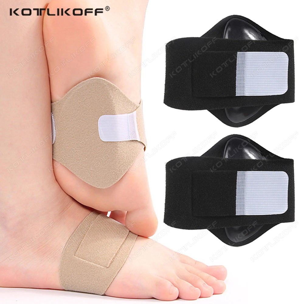 KOTLIKOFF Arch Support Straps Einlegesohlen X/O-Typ Fußkorrekturkissen Anti-Rutsch-Schuhe Gel Orthopädische Einlegesohlen Fußpflege