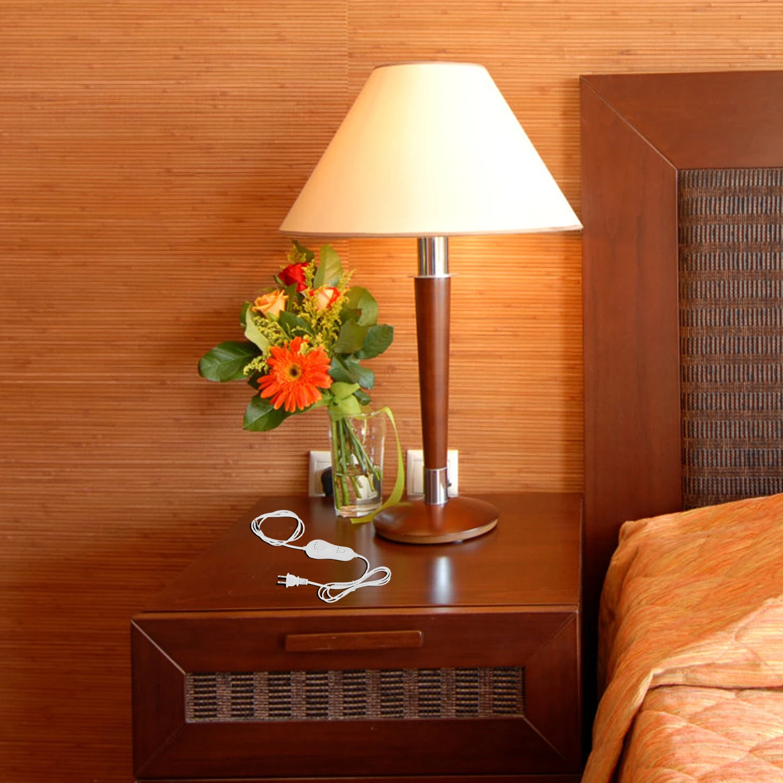 Led لمبة مكتب باهتة التبديل تمديد الحبل 3 مستوى السطوع الموقت اللون التحكم في درجة الحرارة لأضواء عكس الضوء مصباح الحبل #1