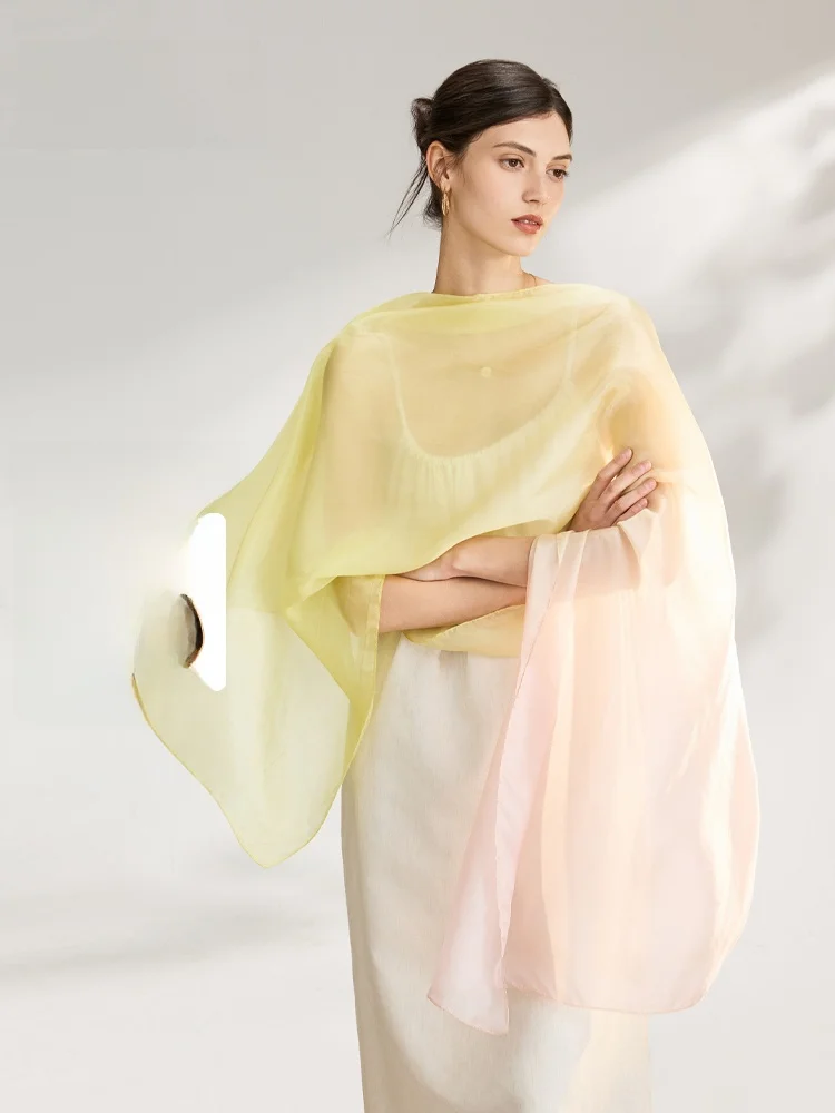 elle-gradual-color-silk-scarf-women's-summer-thin-breathable-silk-long-scarf-festival-gift-box-youth-fashion-accessory