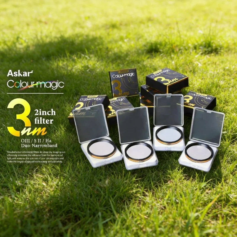 

Askar Color Magic Duo-Narrowband Imaging Filter 3nm H-a & O-III 2" Mounted Astronomical Telescope Accessories