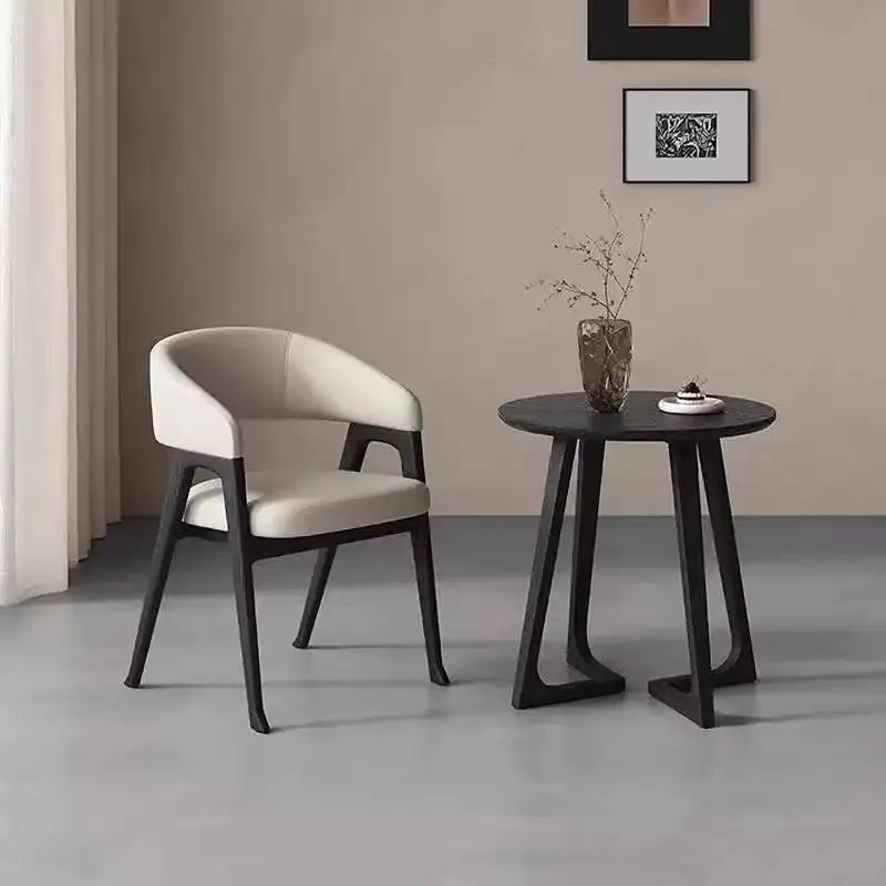 Nordic kunstleer eetkamerstoelen rugleuning moderne moderne conferentiebank kantoorijdelheid buigbaar Sillas Para Comedor meubilair