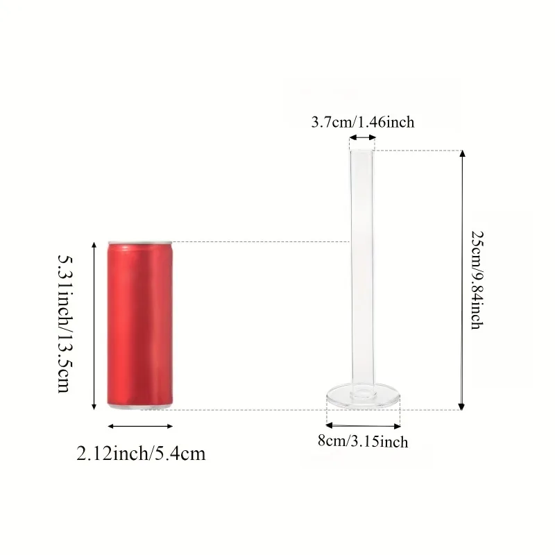 4 Pcs Slim Straight Glass Vases Modern Clear Tall Cylindrical Vases for Fresh & Artificial Flowers Arrangement Nordic Home Decor