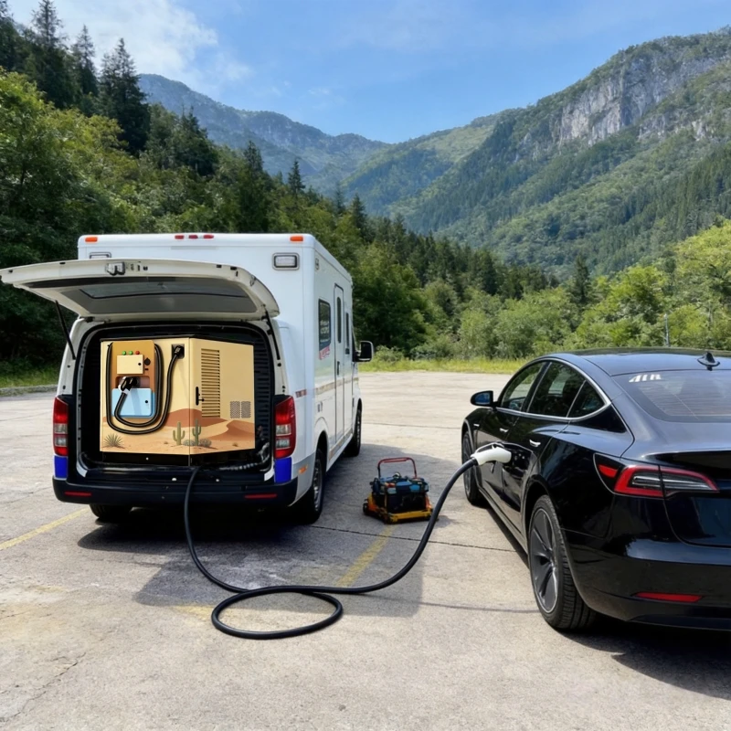 YG Highway Roadside Rescue Electric Car Charger 140kWh 200kWh 416kWh 1000kW Mobile Electric Vehicle Rescue Plug-and-Play
